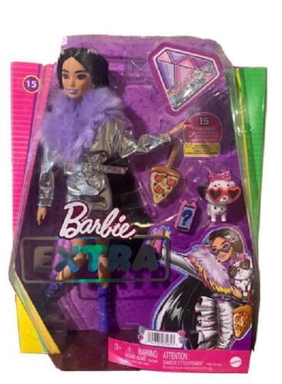 Boneca Barbie Extra 15 Com Roupa Prateada E Dalmata Grn27 - Mattel ...