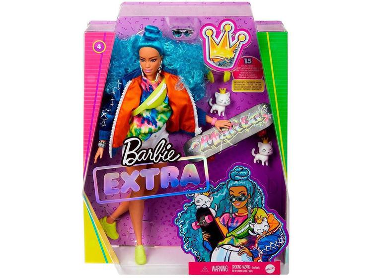 Imagem de Boneca Barbie Extra Cabelo Azul - Com Acessórios Mattel