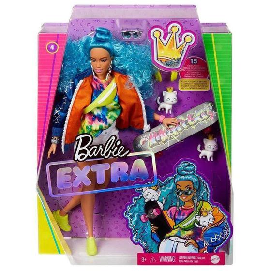 Boneca Barbie Extra Cabelo Azul Com Pets - Mattel Menor preço em Boneca Barbie Extra Cabelo Azul Com Pets - Mattel