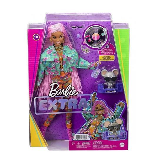 Imagem de Boneca Barbie Extra Girls DJ Mouse com Pet Mattel