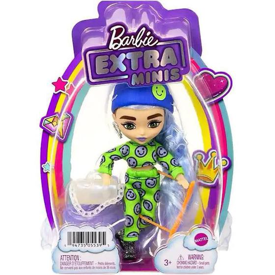 Imagem de Boneca Barbie Extra Minis Cabelo Azul Gelo Mattel