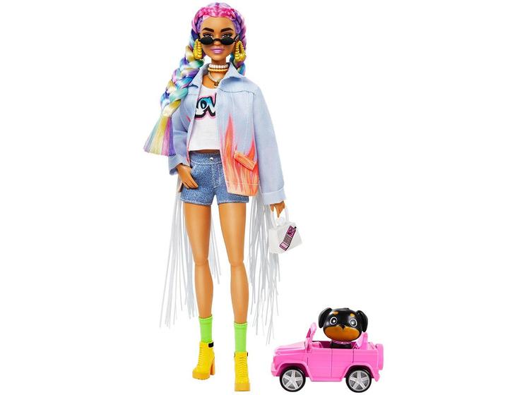 Imagem de Boneca Barbie Extra Tranças de Arco Irís 