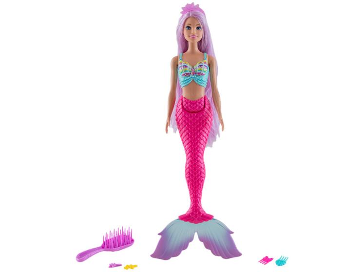 Imagem de Boneca Barbie Fantasia Sereia Cabelo Longo