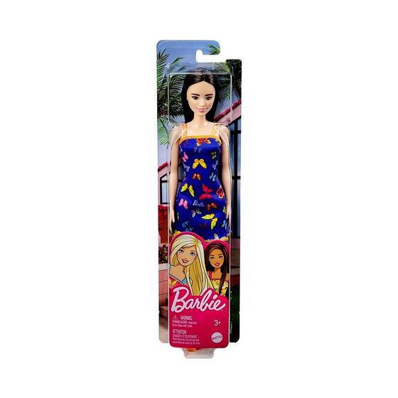 Imagem de Boneca Barbie Fashion Básica Vestido Azul HBV06 Mattel