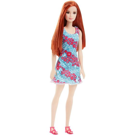 Imagem de Boneca Barbie Fashion Ruiva Vestido Azul - Mattel