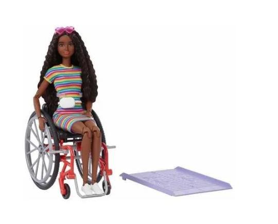 Imagem de Boneca Barbie Fashionista Cadeirante Negra- Mattel