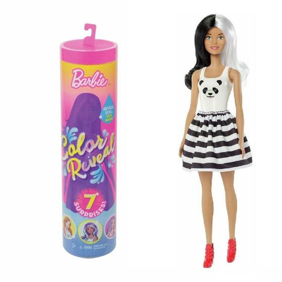 Imagem de Boneca Barbie Fashionista Estilo Surpresa Cores Mágicas GPG14 Mattel