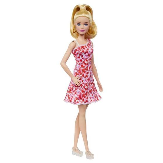 Imagem de Boneca Barbie Fashionista Vestido Florido Mattel Original