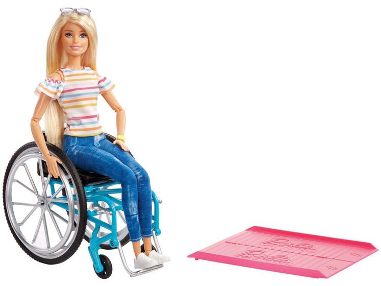 Imagem de Boneca Barbie Fashionistas Cadeira de Rodas - com Acessórios Mattel