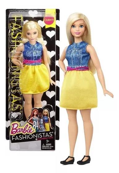 Imagem de Boneca Barbie Fashionistas Loira Plus Size 22