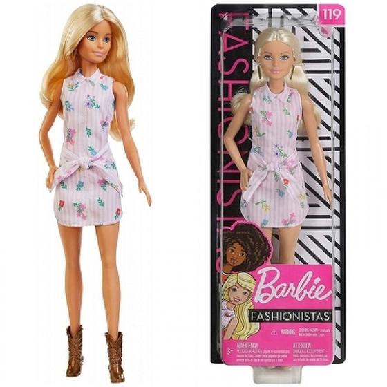 Imagem de Boneca Barbie Fashionistas - Vestido Camisa Rosa Fxl52 (4808)