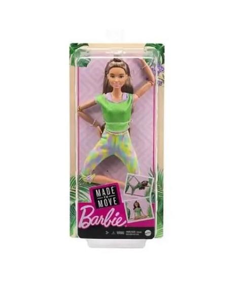 Imagem de Boneca Barbie Feita Para Mexer Made To Move Morena Mattel