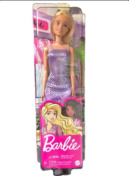 Imagem de Boneca Barbie Glitter Vestido de Gala