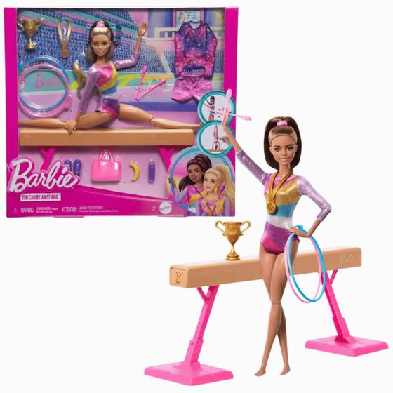 Imagem de Boneca Barbie I Can Be Ginasta Morena C/Acessórios 3+ Mattel