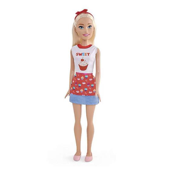 Imagem de Boneca Barbie Large Profissões Confeiteira com Acessórios 1231 - Pupee