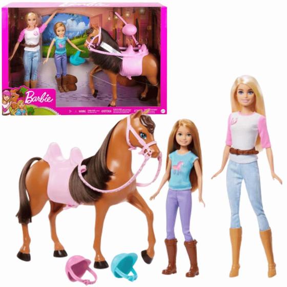 Imagem de Boneca Barbie Lições de Montar A Cavalo 2 Bonecas 3+ Mattel