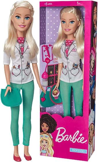 Imagem de Boneca Barbie Medica Veterinária Grande Pet 70cm