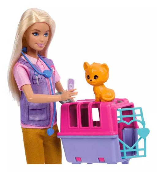 Imagem de Boneca Barbie Médica Veterinária Resgate De Animais Selvagens Com Acessórios Hrg50 Mattel