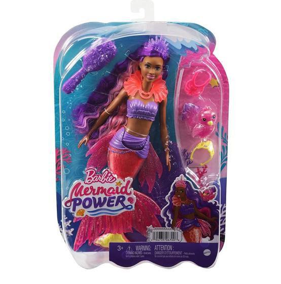Imagem de Boneca Barbie Mermaid Power Sereia com Acessórios - Brooklyn cabelo roxo - Mattel HHG53