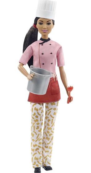 Imagem de Boneca Barbie Pasta Chef Brunette com acessórios de 30 cm ou mais de 3 anos