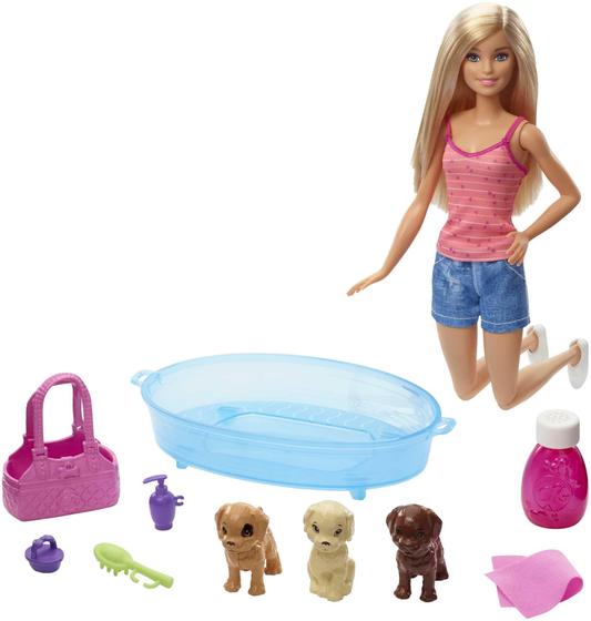 Imagem de Boneca Barbie/Pets - Conjunto Banho do Cachorrinho