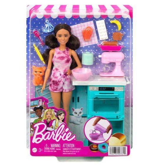 Imagem de Boneca Barbie - Playset Aventuras na Cozinha com Pet HCD44 - Mattel