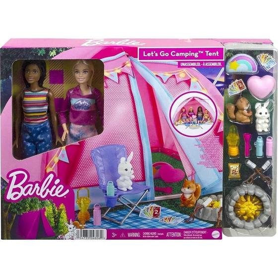 Imagem de Boneca Barbie Playset Let'S Go Camping Tent Mattel Hgc18