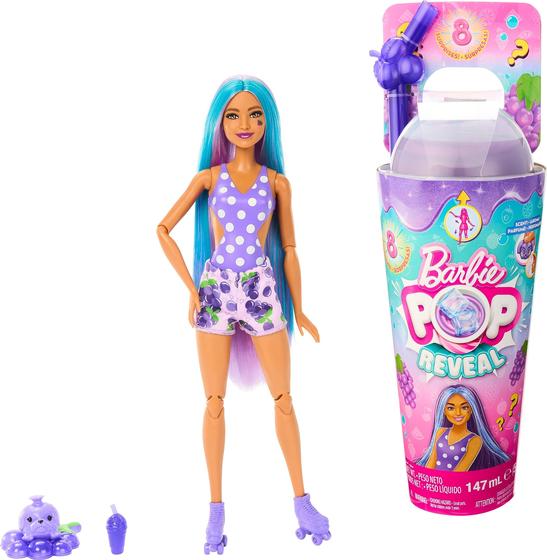 Imagem de Boneca Barbie Pop Fizz - Perfume de Uva e Cabelo Roxo - 8+