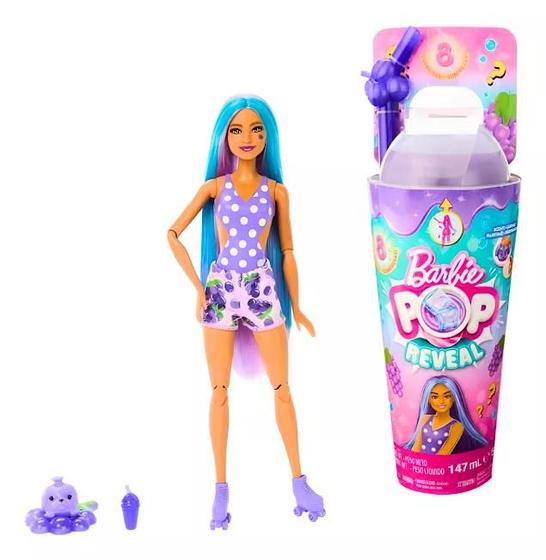 Imagem de Boneca Barbie Pop Reveal Série Suco De uva Hnw40 Mattel