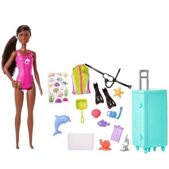 Imagem de Boneca Barbie Profissões Bióloga Marinha Mattel