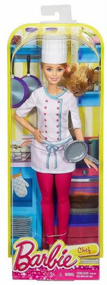 Boneca barbie profissões - chef de cozinha dhb22 (6265) - Mattel ...