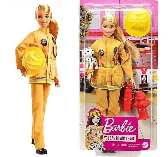 Imagem de Boneca Barbie Profissões Deluxe Bombeira - Mattel