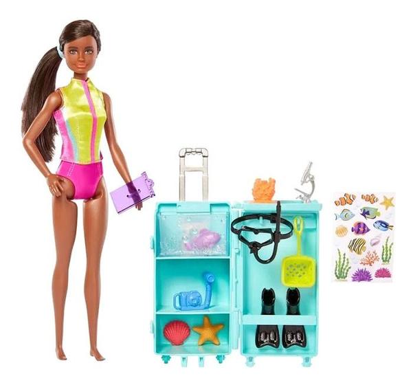 Imagem de Boneca Barbie Profissões Mergulhadora Bióloga Hmh27 Mattel