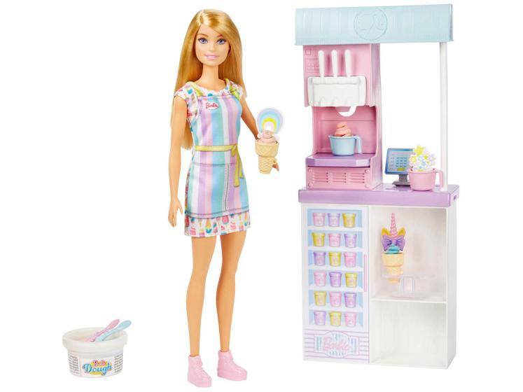 Imagem de Boneca Barbie Profissões Sorveteria com Acessórios