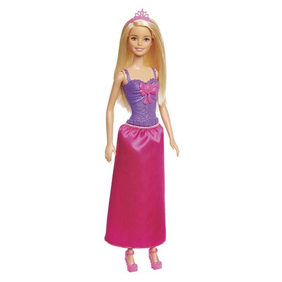 Menor preço em Boneca Barbie - Reinos Mágicos - Vestido com Laço - Roxo e Rosa - Mattel