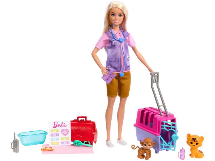 Imagem de Boneca Barbie Resgate de Animais da Selva