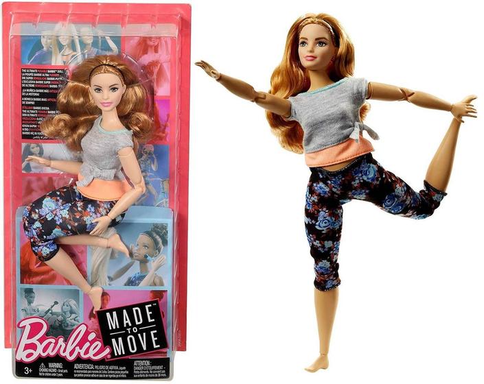 Boneca Barbie Ruiva Ioga Toda Articulada Para Mexer - Mattel - Boneca ...