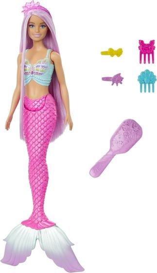 Imagem de Boneca Barbie Sereia Fantasia Cabelos Longo Do Sonho - Mattel