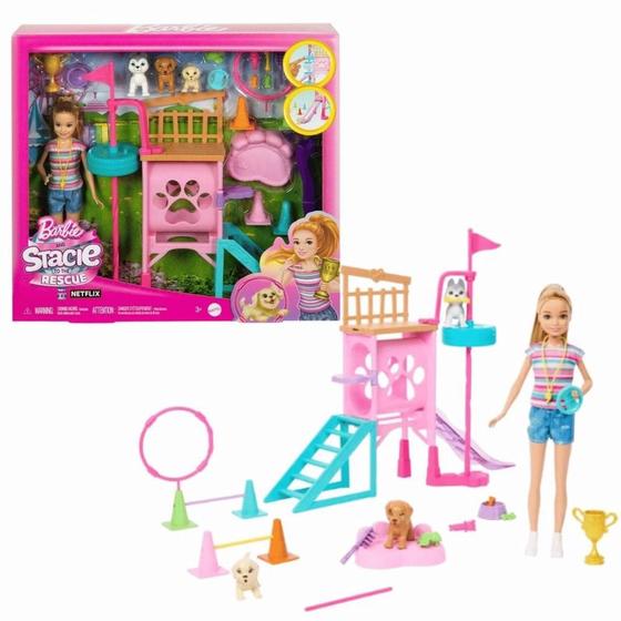 Imagem de Boneca Barbie Stacie Resgate E Treinadora De Pets  