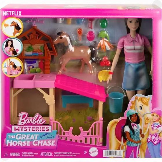 Imagem de Boneca Barbie The Great Criação de Cavalo HXJ40 - Mattel 