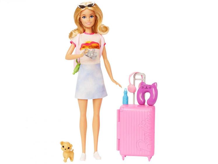 Imagem de Boneca Barbie Viajante com Acessórios Mattel