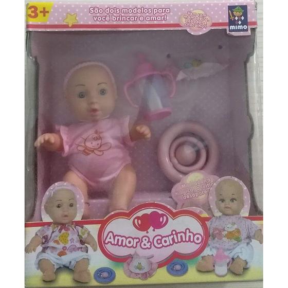 Imagem de Boneca Bebe Amor e Doçura Baby com Acessorios da Mimo