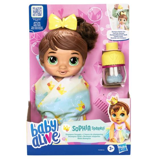 Imagem de Boneca Bebê Baby Alive Shampoo Sophia Sparkle