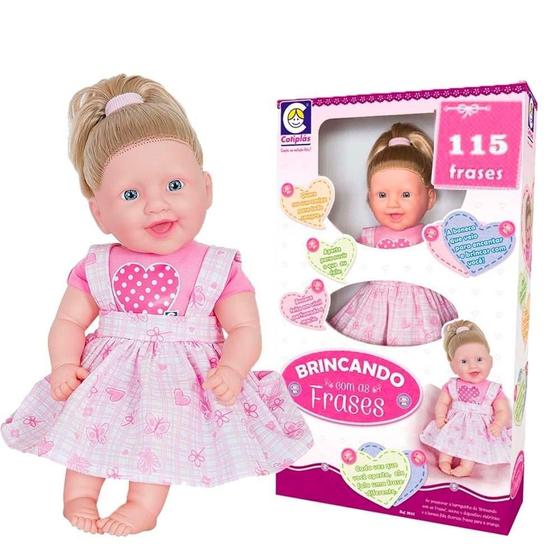 Boneca Bebê Brincando Com 115 Frases 2074 Cotiplás é boa?