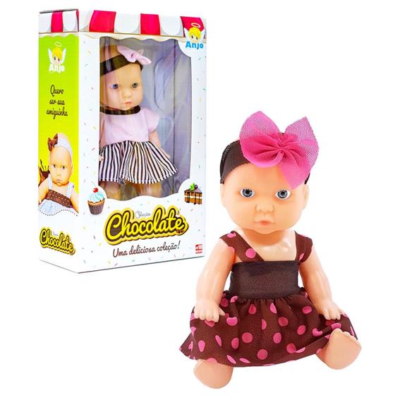 Imagem de Boneca Bebê Chocolate Sortida 9291 - Anjo Brinquedos