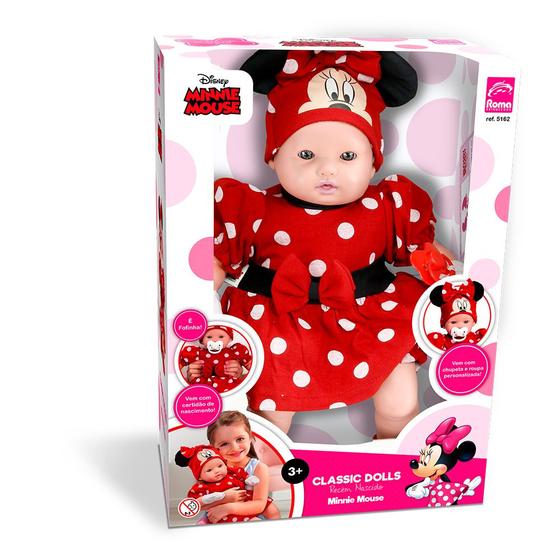 Imagem de Boneca Bebê - Classic Dolls Disney - Recém Nascido - Minnie - Roma