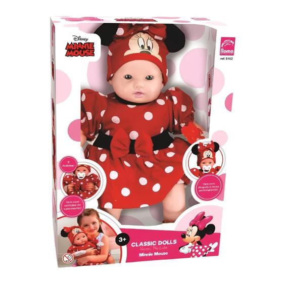 Imagem de Boneca Bebê Classic Dolls Minnie Mouse