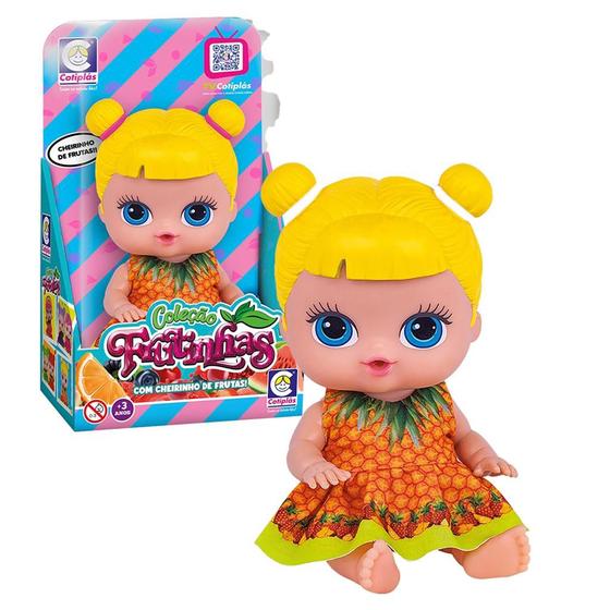 Imagem de Boneca Bebe Coleção Frutinhas Com Cheirinho De Abacaxi - Cotiplás