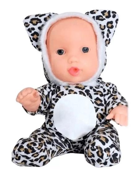 Imagem de Boneca Bebê Com Pijama De Mamíferos Tininha Zoo Coleção