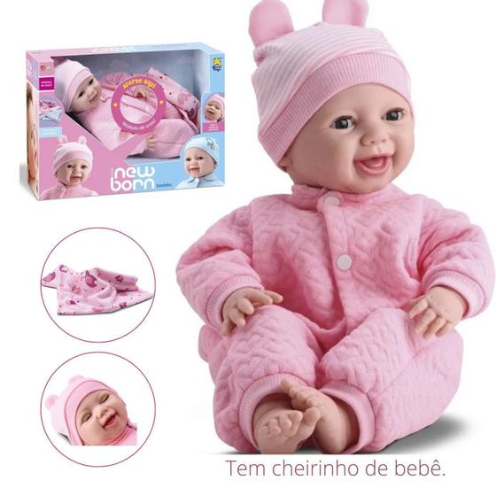 Boneca Bebê Diver New Born Soninho Menina da Divertoys - Bonecas ...